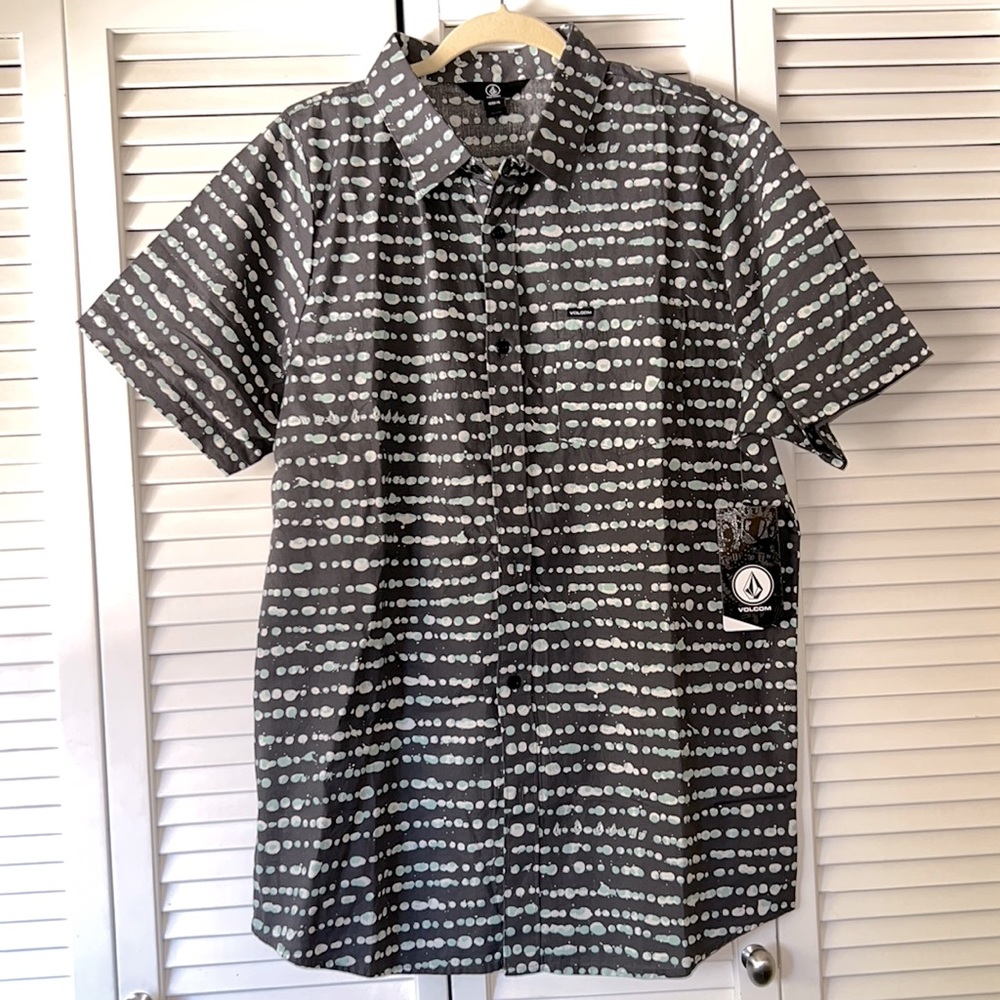 Mens Volcom Casual Button Down Shirt